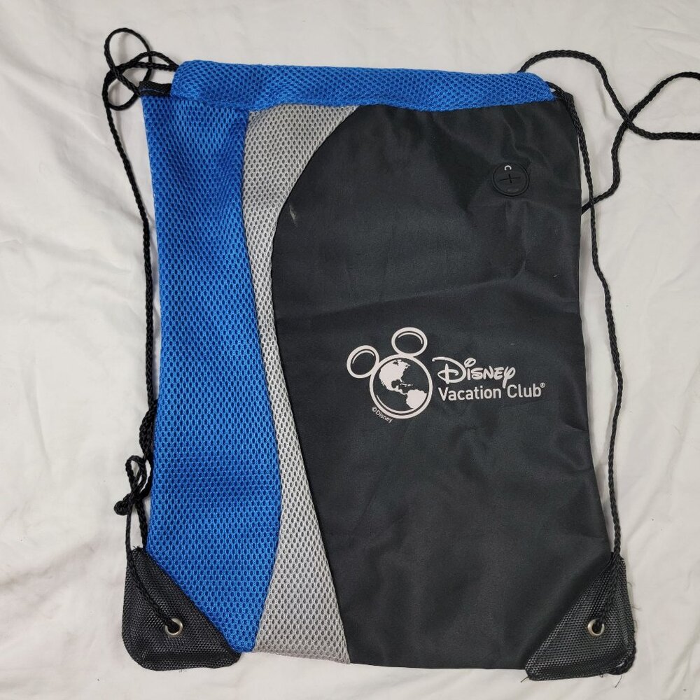 Disney Vacation Club DVC Drawstring Backpack Microfiber Mesh Bag Lightweight